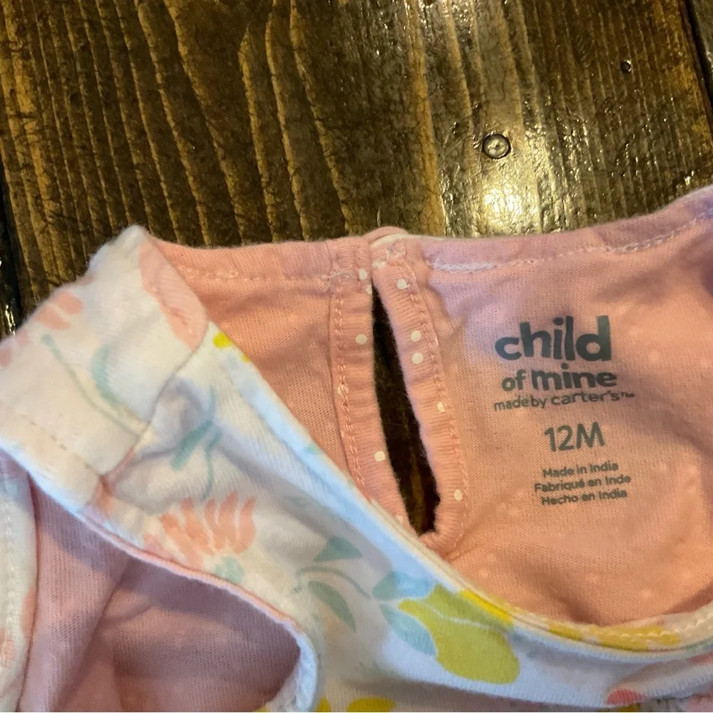 Floral Pink Baby Romper